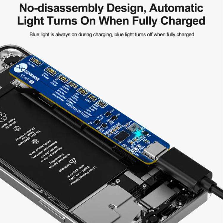 SUNSHINE SS-903 SE Battery Charging Activation Board for iPhone 8-16 Pro Max / SE2 / SE3