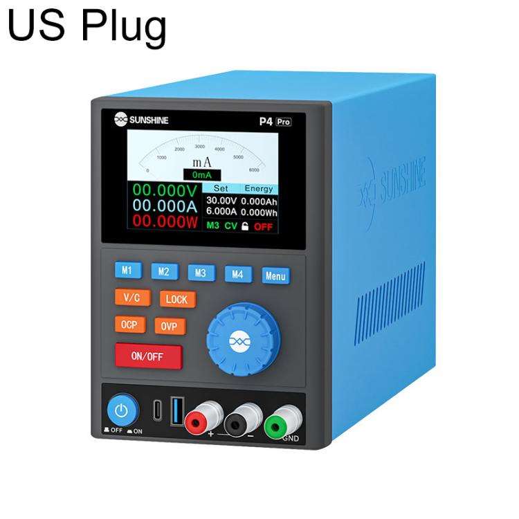 SUNSHINE P4 Pro 30V / 6A Smart DC Regulated Power Supply, Plug:US Plug