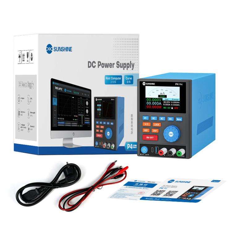 SUNSHINE P4 Pro 30V / 6A Smart DC Regulated Power Supply, Plug:EU Plug