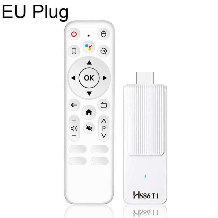 HS86 T1 Android 14 Mini HD TV Stick with Remote Control, 2GB+16GB, RK3518 Cortex-A53 Quad-Core, P...