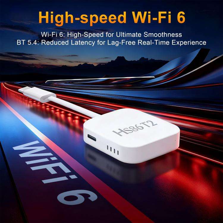 HS86 T2 Android 14 Mini HD TV Stick with Remote Control, 2GB+16GB, RK3518 Cortex-A53 Quad-Core, P...