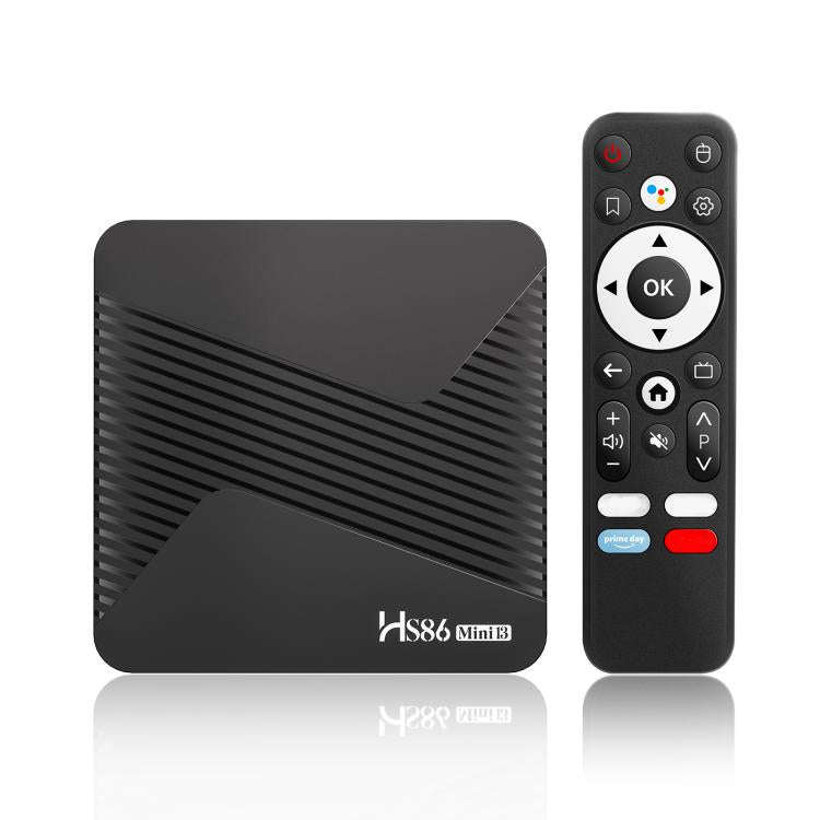 HS86 MINI 13 Android 14 Wifi 6 BT 5.4 4K TV Box, Plug:EU Plug(4 + 32GB)
