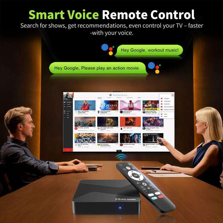 HS86 MINI 13 Android 14 Wifi 6 BT 5.4 4K TV Box, Plug:AU Plug(2 + 16GB)