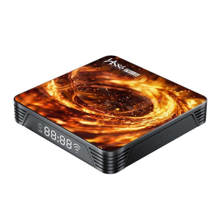 HS86 PRO13 Android 14 Wifi 6 BT 5.4 4K TV Box, Plug:EU Plug(2 + 16GB)