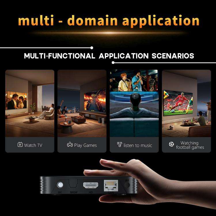 HS86 PRO13 Android 14 Wifi 6 BT 5.4 4K TV Box, Plug:EU Plug(2 + 16GB)
