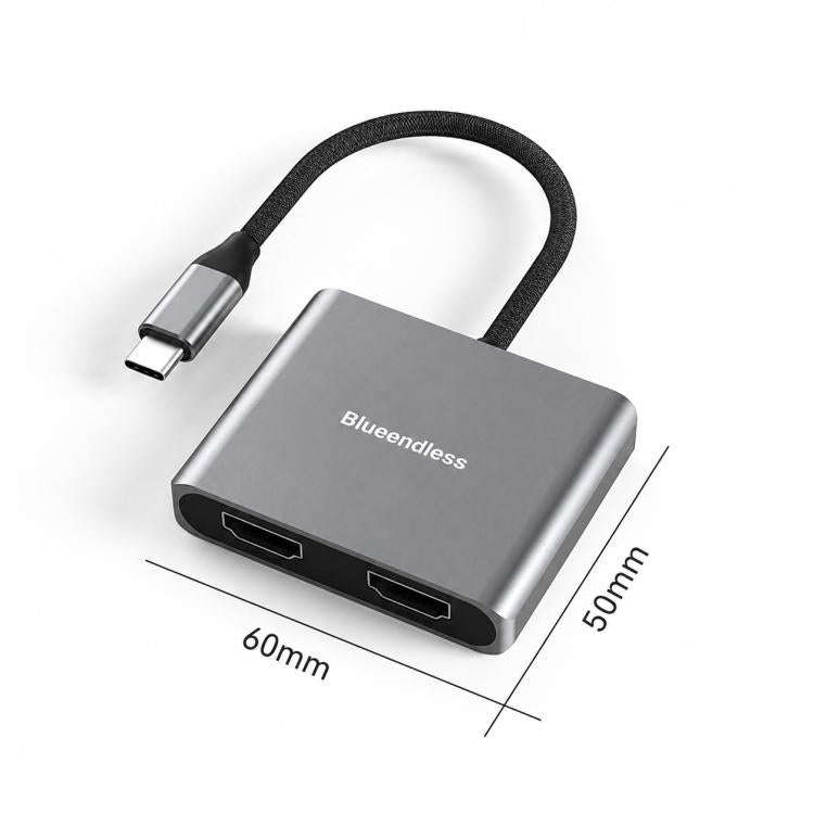 Blueendless HD201 Type-C to Dual HDMI 4K 60Hz Docking Station