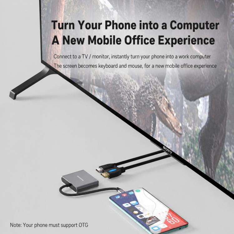Blueendless HD201 Type-C to Dual HDMI 4K 60Hz Docking Station