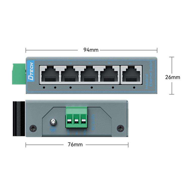 Gigabit Switch Industrial Rail Ethernet Switch(5 Ports)