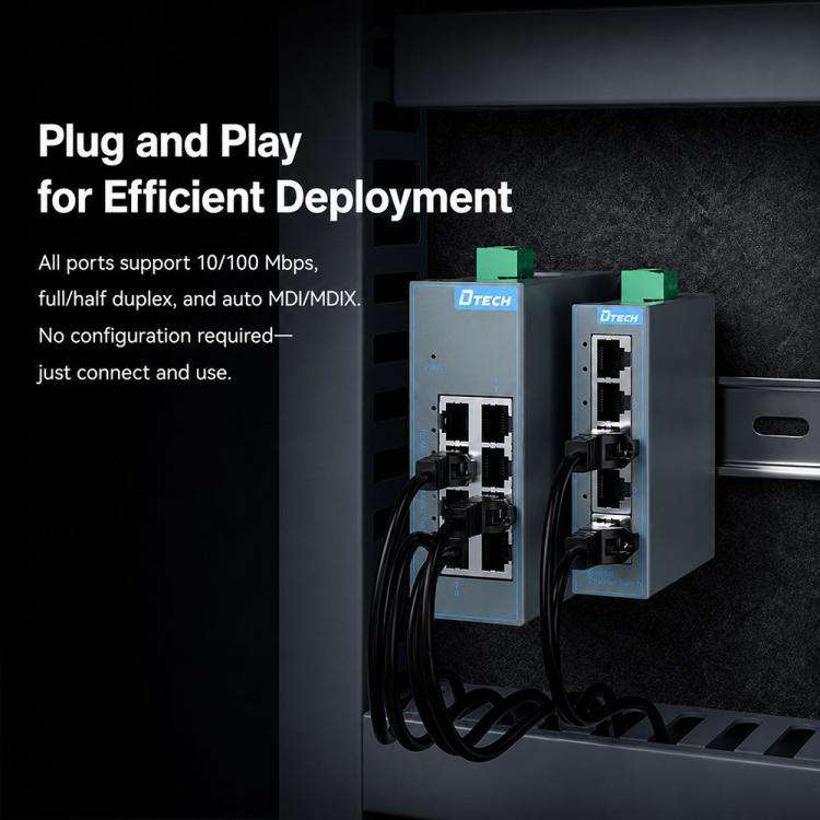 Gigabit Switch Industrial Rail Ethernet Switch(5 Ports)