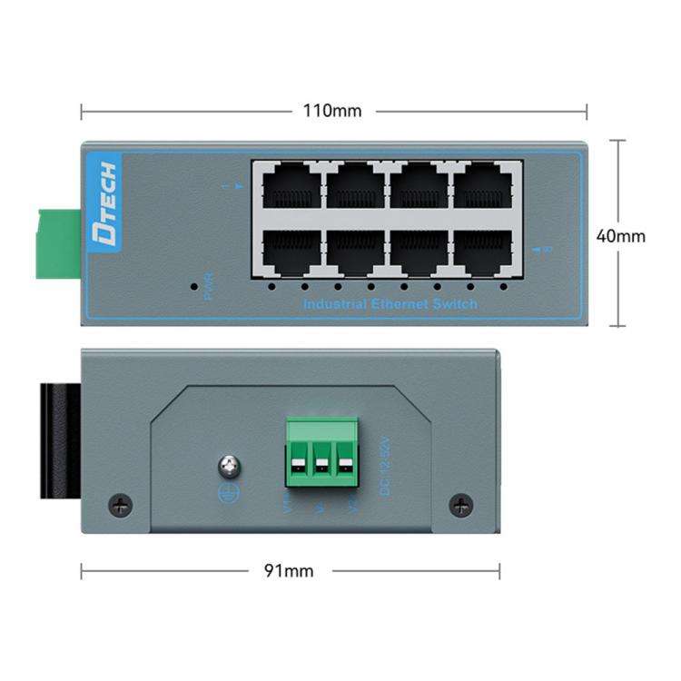 100 Mbps Switch Industrial Rail Ethernet Switch(8 Ports)