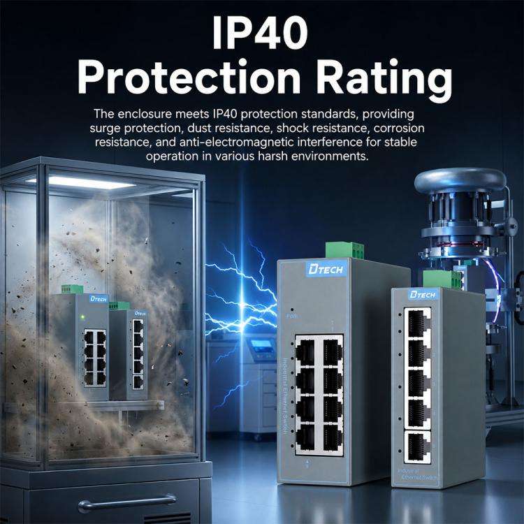 100 Mbps Switch Industrial Rail Ethernet Switch(8 Ports)