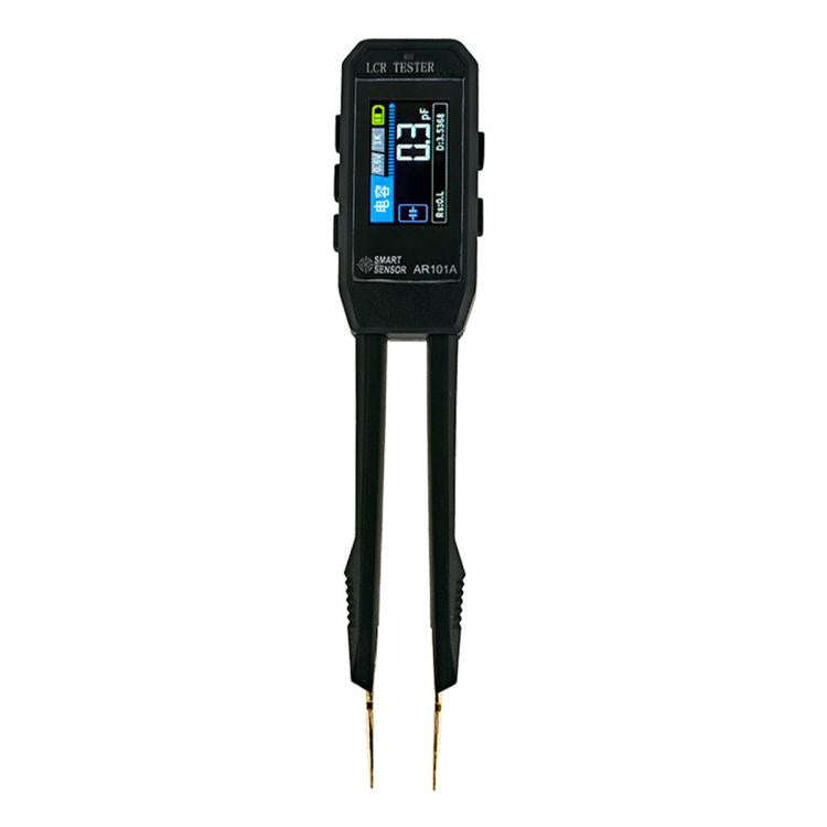 SMART SENSOR AR101A Digital Tweezers LCR Tester SMD Component Test Tweezers(Black)