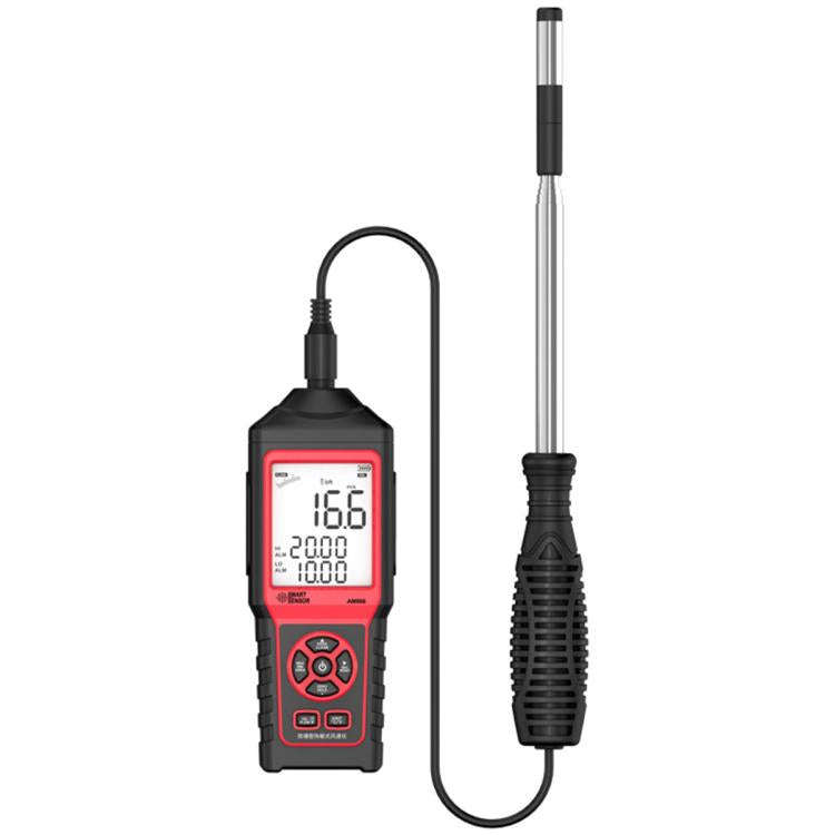 SMART SENSOR AM866 High-Precision Handheld Thermal Anemometer(Black)