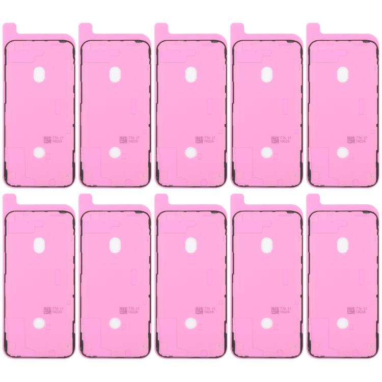 For iPhone 12 Pro Max 10pcs OEM LCD Frame Bezel Waterproof Adhesive Gasket, Airtightness Test Com...