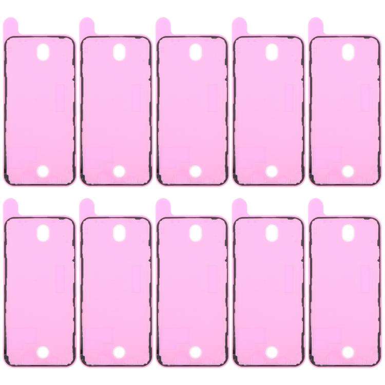 For iPhone 12 Pro 10pcs OEM LCD Frame Bezel Waterproof Adhesive Gasket, Airtightness Test Compatible