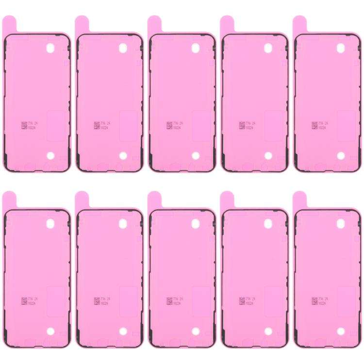 For iPhone 13 Pro 10pcs OEM LCD Frame Bezel Waterproof Adhesive Gasket, Airtightness Test Compatible