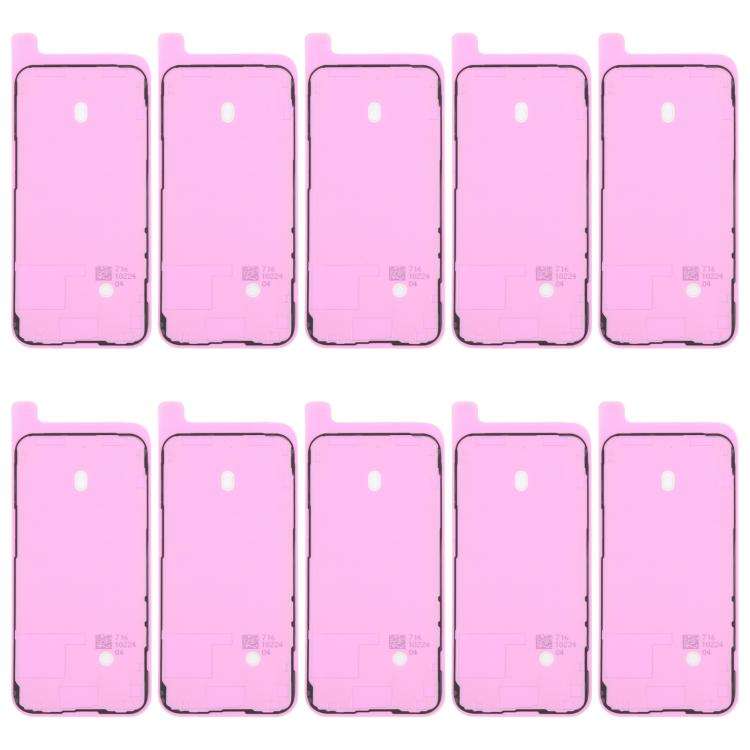 For iPhone 14 Pro Max 10pcs OEM LCD Frame Bezel Waterproof Adhesive Gasket, Airtightness Test Com...
