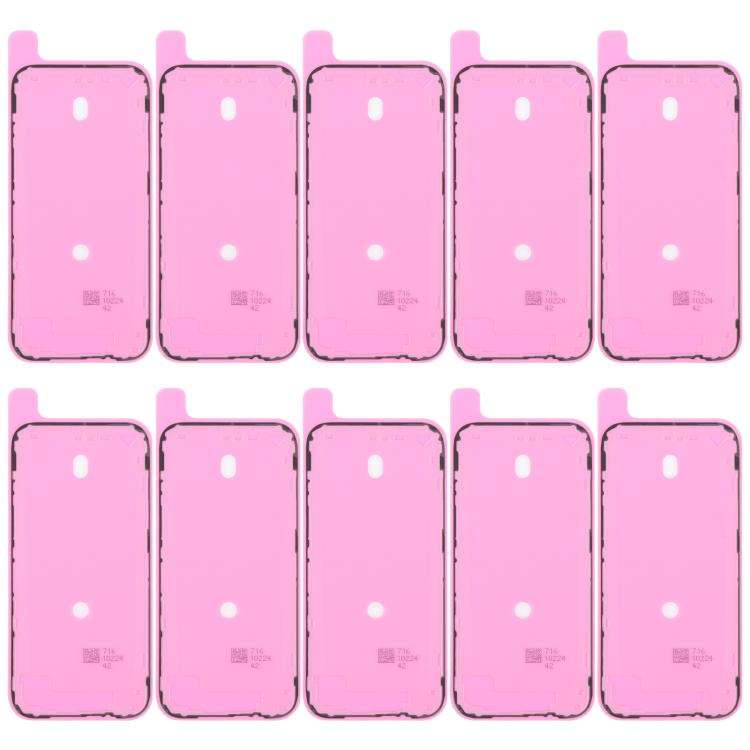 For iPhone 17 Pro 10pcs OEM LCD Frame Bezel Waterproof Adhesive Gasket, Airtightness Test Compatible