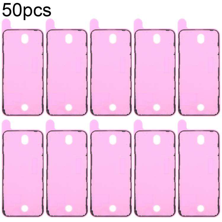 For iPhone 12 Pro 50pcs OEM LCD Frame Bezel Waterproof Adhesive Gasket, Airtightness Test Compatible