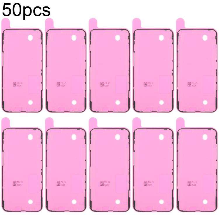 For iPhone 13 Pro 50pcs OEM LCD Frame Bezel Waterproof Adhesive Gasket, Airtightness Test Compatible