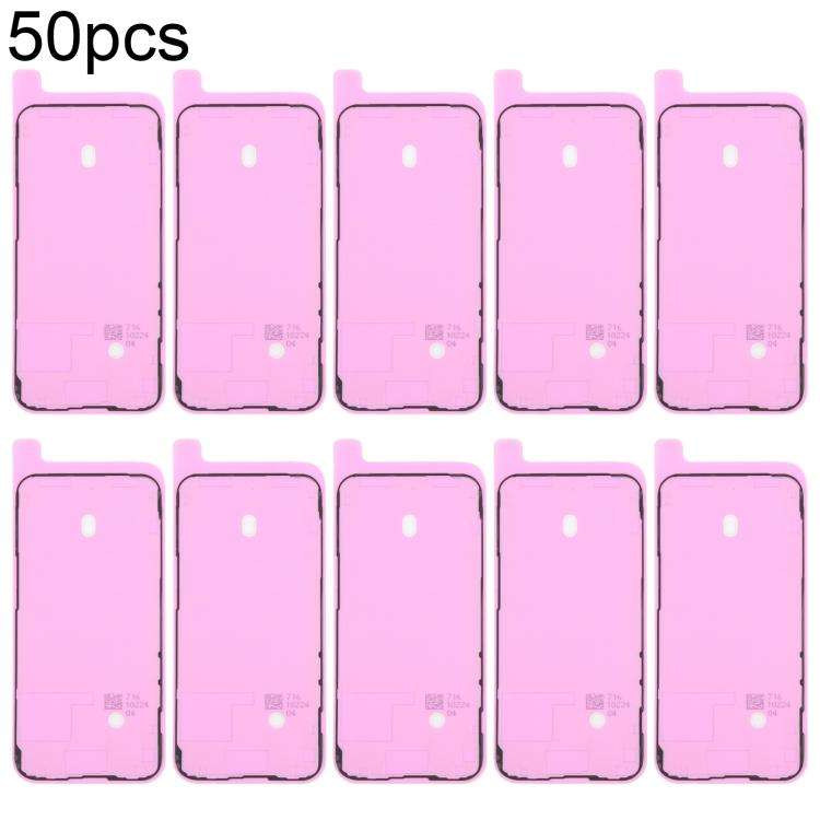 For iPhone 14 Pro Max 50pcs OEM LCD Frame Bezel Waterproof Adhesive Gasket, Airtightness Test Com...
