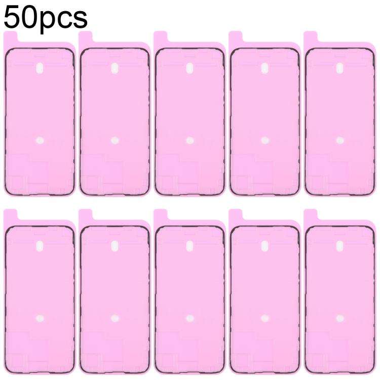 For iPhone 15 Pro Max 50pcs OEM LCD Frame Bezel Waterproof Adhesive Gasket, Airtightness Test Com...