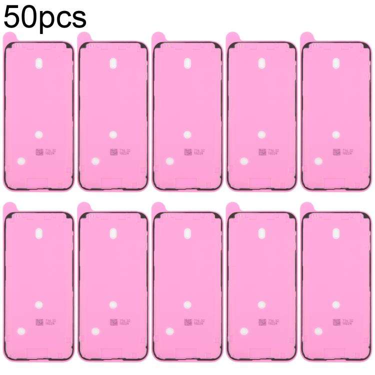 For iPhone 16 Pro Max 50pcs OEM LCD Frame Bezel Waterproof Adhesive Gasket, Airtightness Test Com...