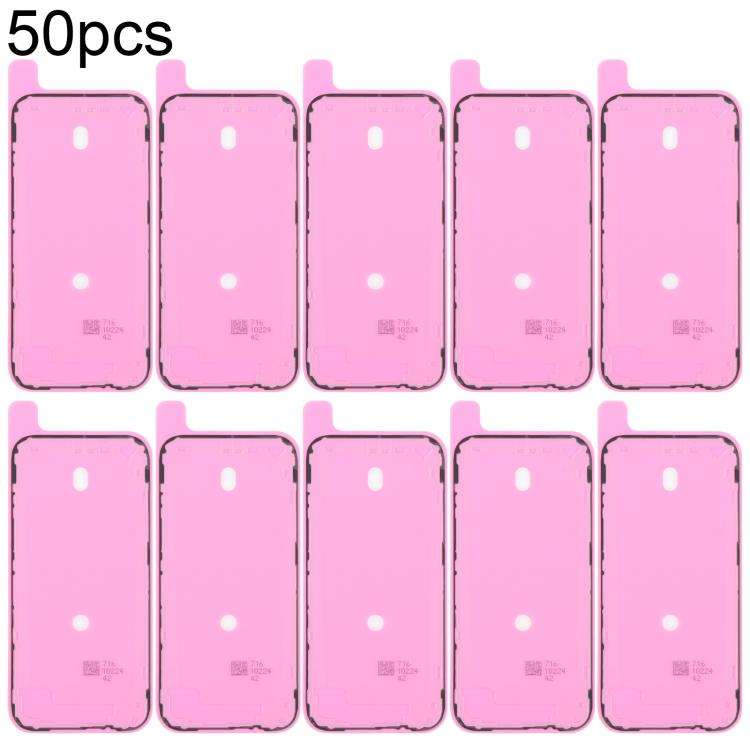 For iPhone 17 Pro 50pcs OEM LCD Frame Bezel Waterproof Adhesive Gasket, Airtightness Test Compatible