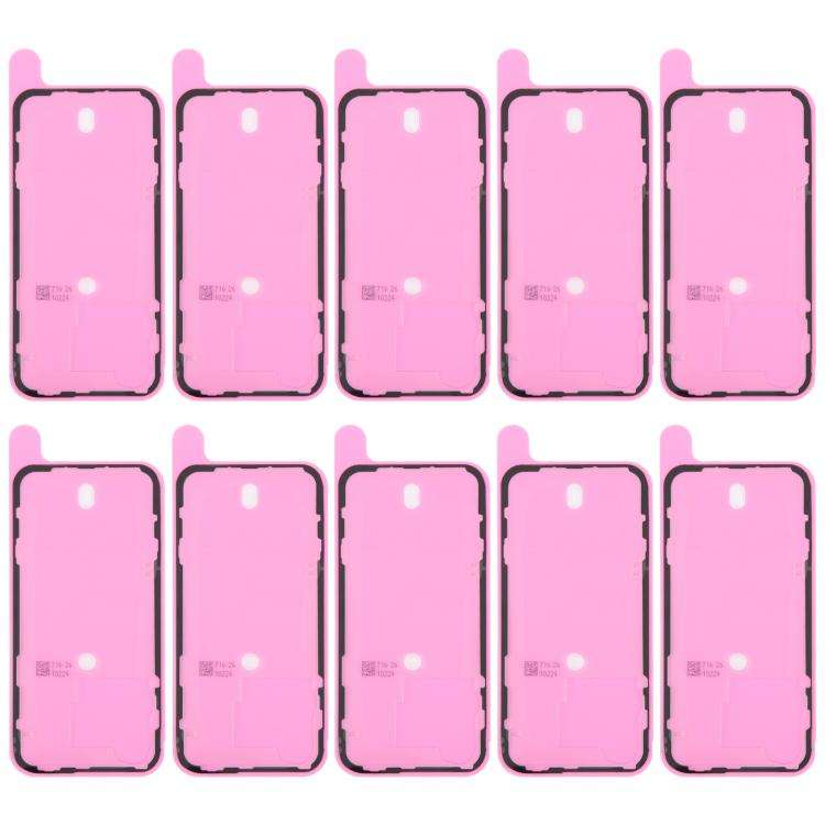 For iPhone 15 Pro 10pcs OEM Back Housing Cover Adhesive, Airtightness Test Compatible