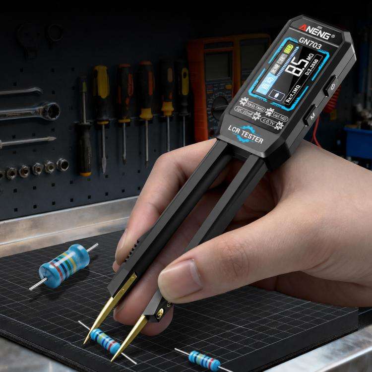 ANENG GN703 Tweezers Type LCR Digital Measuring Instrument(Black)