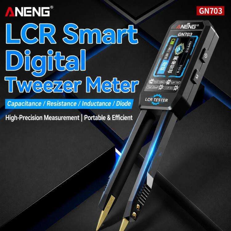 ANENG GN703 Tweezers Type LCR Digital Measuring Instrument(Black)