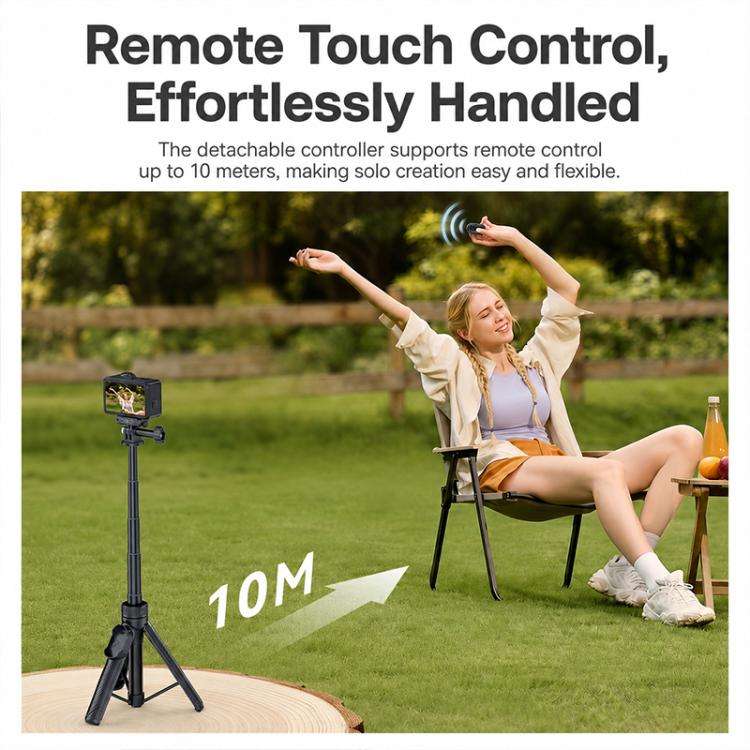 Yesido SF37 Portable 2 in 1 Magnetic Quick Release Selfie Stick DJ(Black)