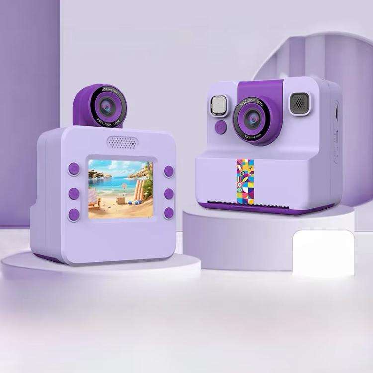 A30 2.4-inch IPS Kids Instant Print Camera(Purple)
