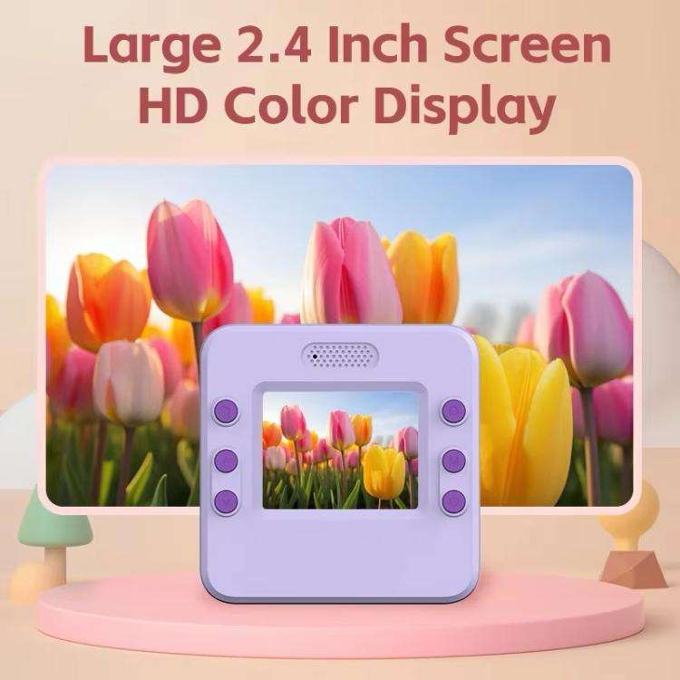 A30 2.4-inch IPS Kids Instant Print Camera(Purple)