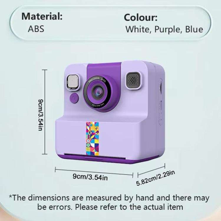 A30 2.4-inch IPS Kids Instant Print Camera(Blue)