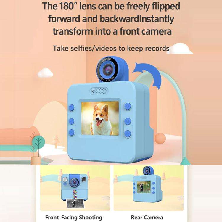 A30 2.4-inch IPS Kids Instant Print Camera(White)