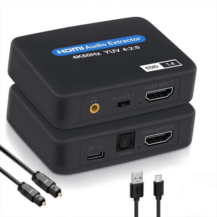 NK-330M 4K/60Hz HDMI 2.0 Audio Splitter Extractor