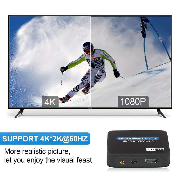 NK-330M 4K/60Hz HDMI 2.0 Audio Splitter Extractor