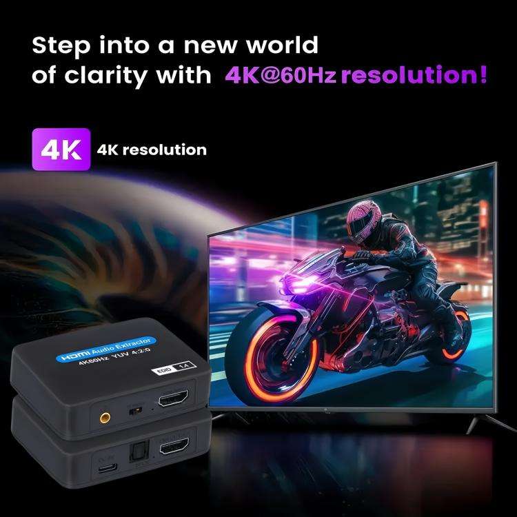 NK-330M 4K/60Hz HDMI 2.0 Audio Splitter Extractor