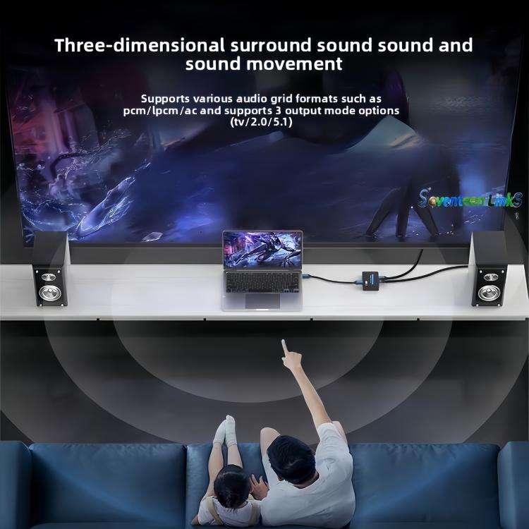 NK-330M 4K/60Hz HDMI 2.0 Audio Splitter Extractor