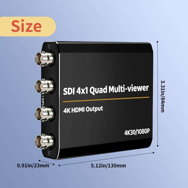 NK-H14  3G SDI 4x1 4K30 Multi-Viewer with HDMI Output