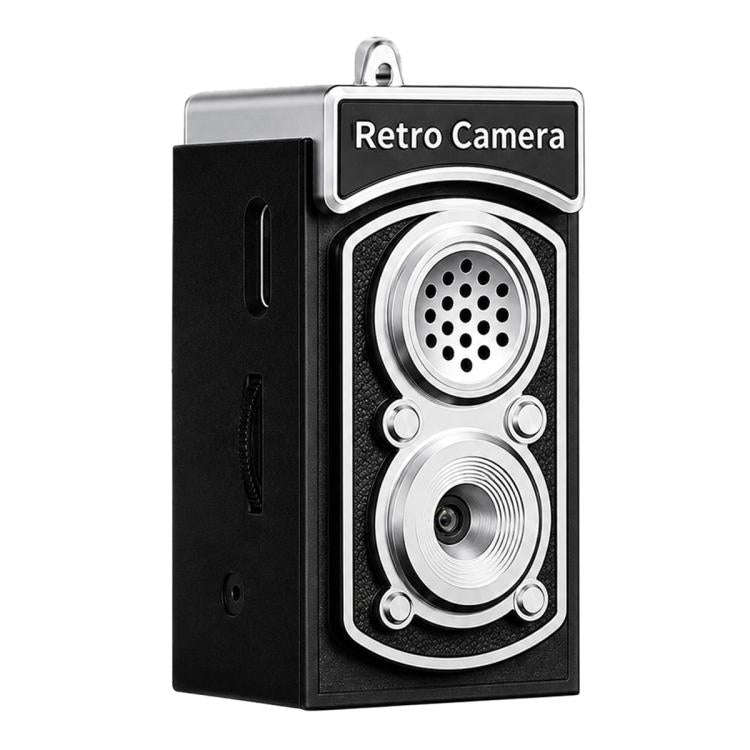 X9 1080P 8MP High Definition Display Mini Retro Thumb Camera(Black)