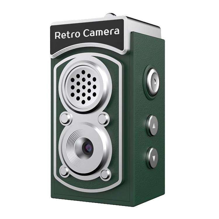 X9 1080P 8MP High Definition Display Mini Retro Thumb Camera(Green)