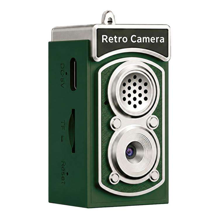 X9 1080P 8MP High Definition Display Mini Retro Thumb Camera(Green)