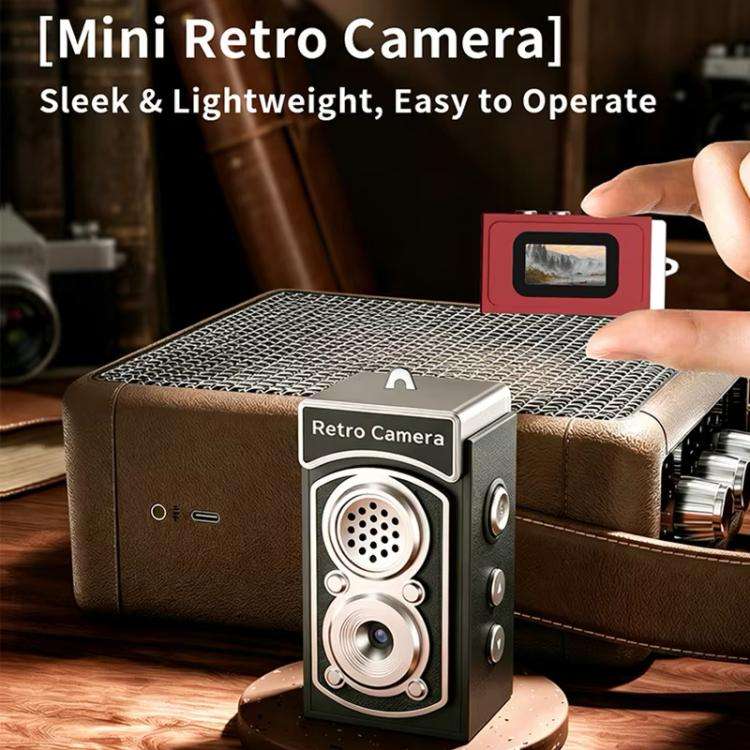 X9 1080P 8MP High Definition Display Mini Retro Thumb Camera(Green)