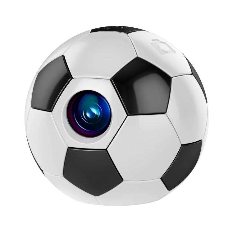 Q8 Pro 1080P HD Creative Football Design Mini WiFi Connected Thumb Camera(Black White)
