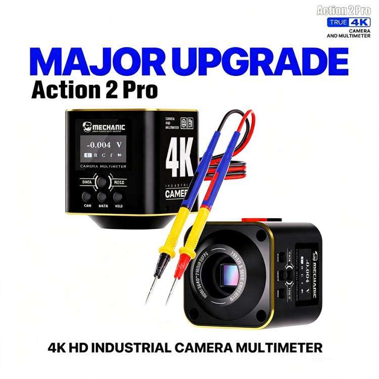 MECHANIC Action 2 Pro 4K HD Industrial Microscope Camera Supports Multimeter Measurement