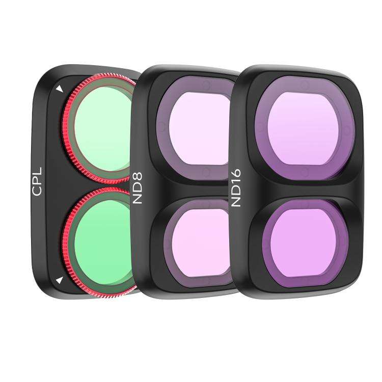 For DJI Osmo Pocket 4P Sunnylife Camera Lens Filter, Filter:3 in 1 Mixed Filter Set