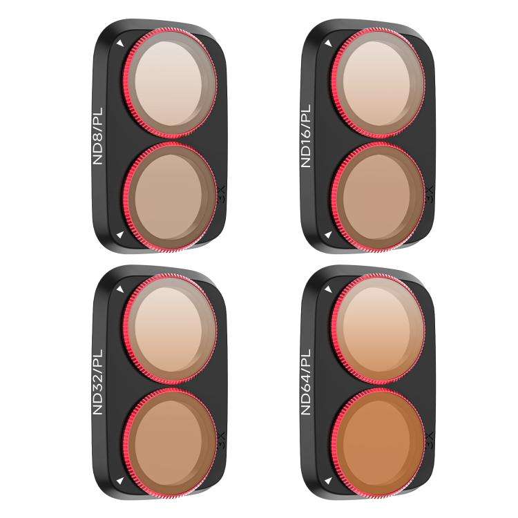 For DJI Osmo Pocket 4P Sunnylife Camera Lens Filter, Filter:4 in 1 ND/PL Set