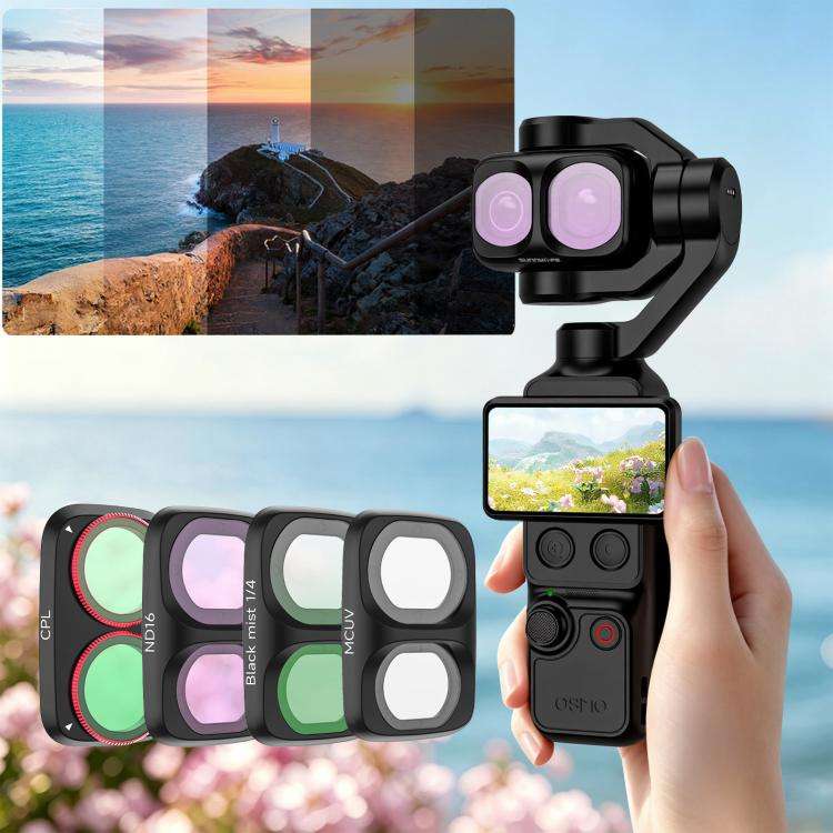 For DJI Osmo Pocket 4P Sunnylife Camera Lens Filter, Filter:MCUV
